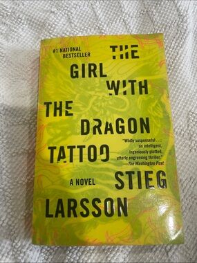 The Girl with the Dragon Tattoo - Bright Lime Paperback